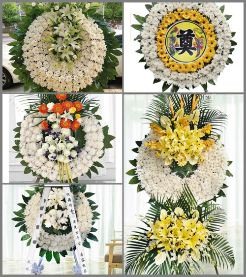 山东青岛平度市白沙河街道东白沙村花圈速递